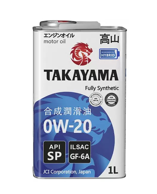 Takayama PAOtec 0w20 SP GF-6А 1л